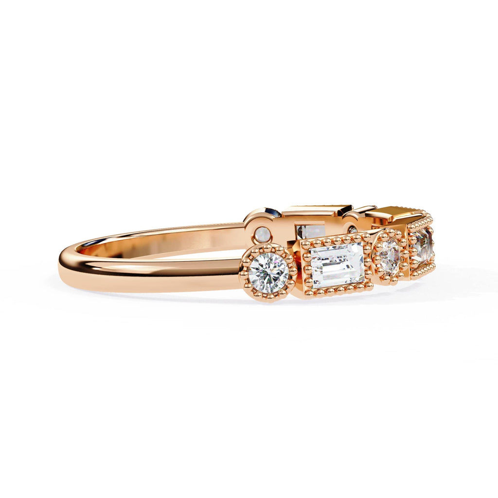 Elegant Diamond Side Stone Brilliance Ring
