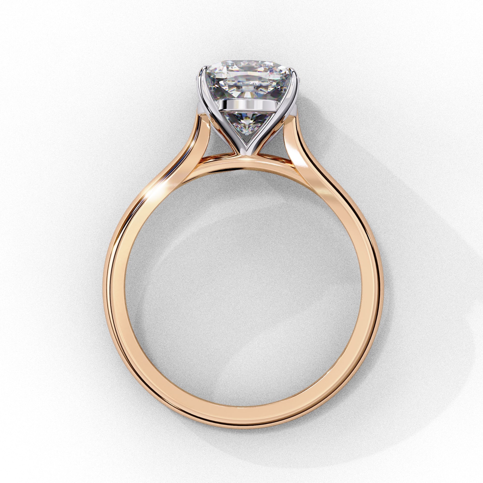Elegant Central Stone Solitaire Ring