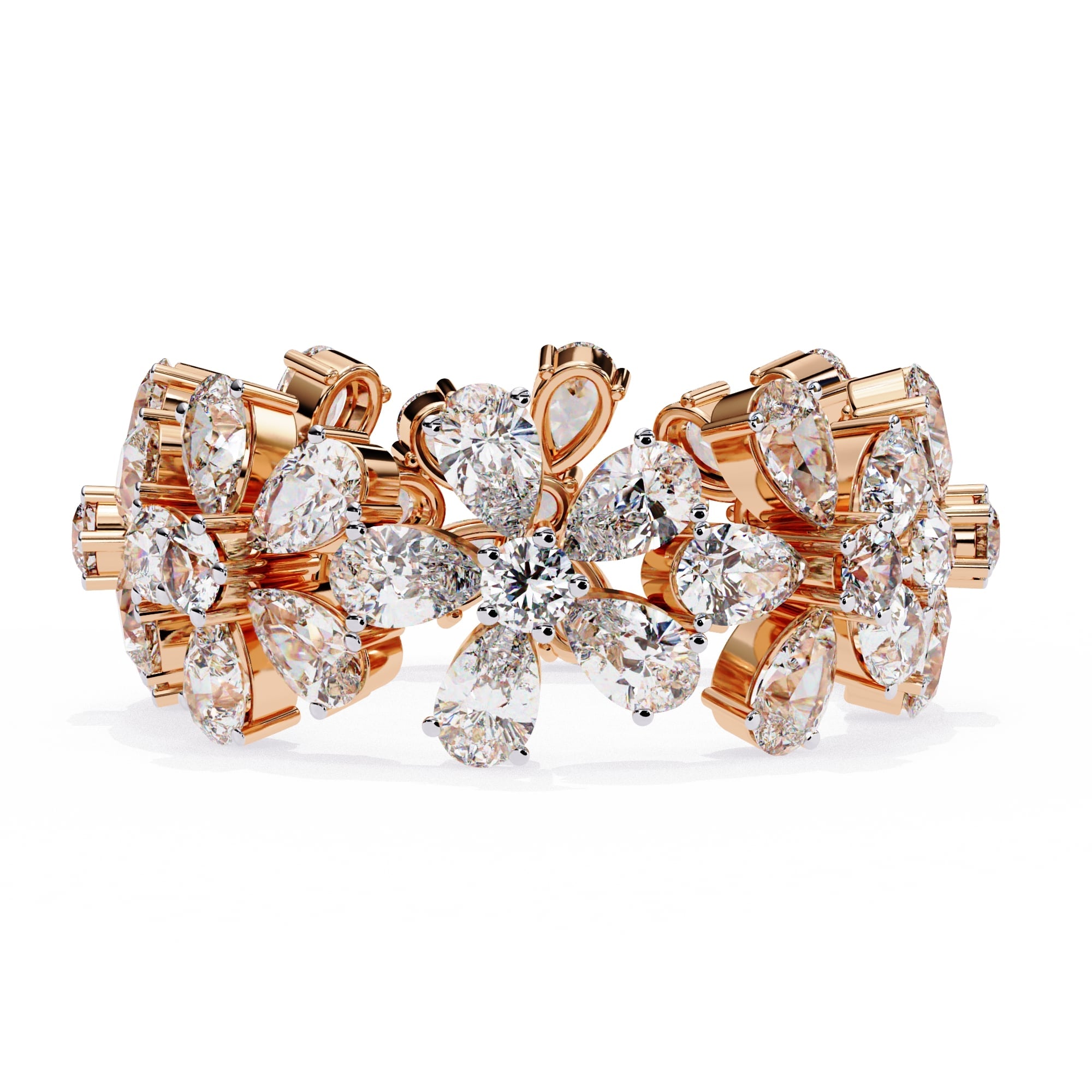 Elegant Diamond Side Stone Brilliance Ring