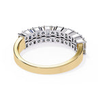 Radiant Diamond Side Stone Eternity Ring