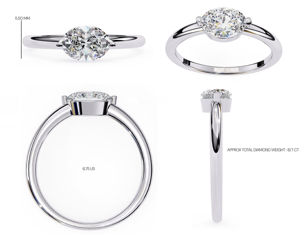 Elegant Solitaire Central Stone Brilliance Ring