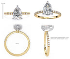 Elegant Radiance Central Stone Diamond Ring