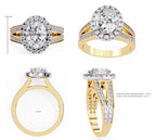 Elegant Diamond Side Stone Brilliance Ring