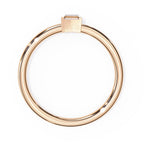 Radiant Solitaire Central Stone Ring