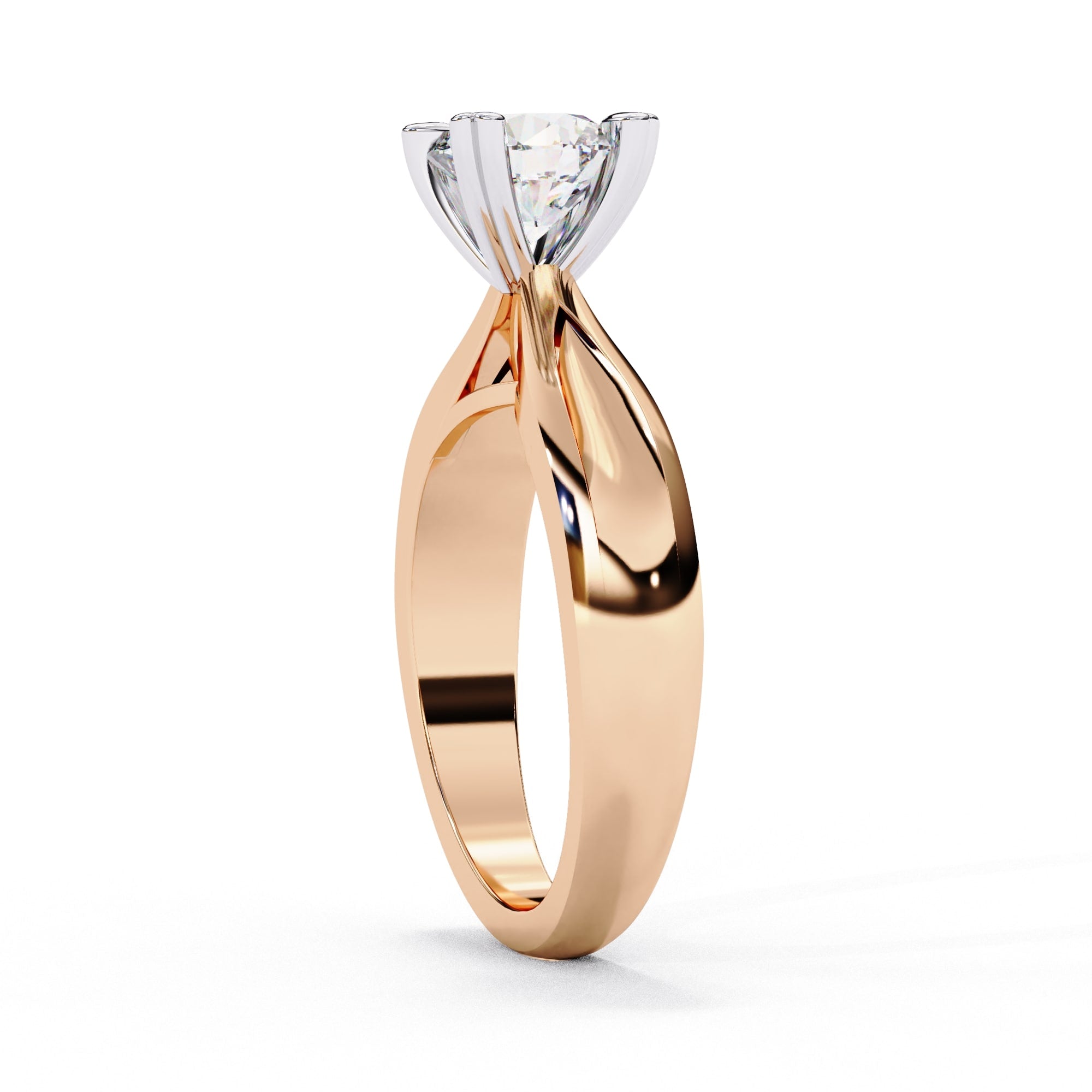 Elegant Solitaire Central Stone Ring