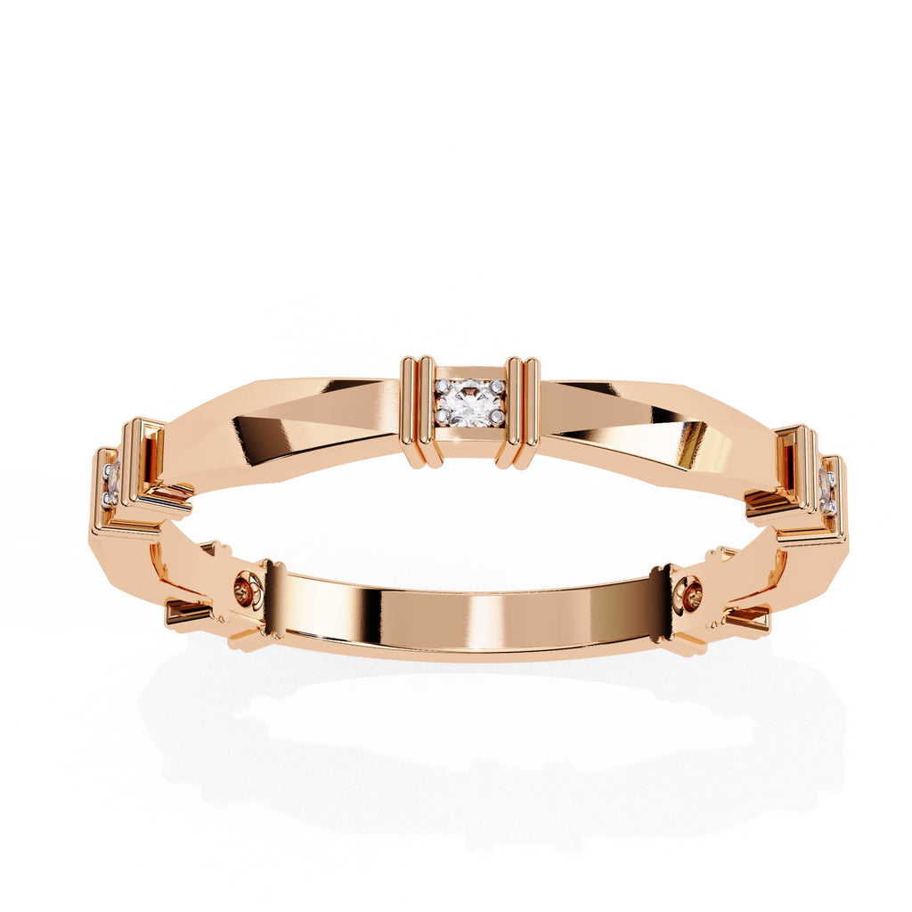 Elegant Diamond Side Stone Brilliance Ring