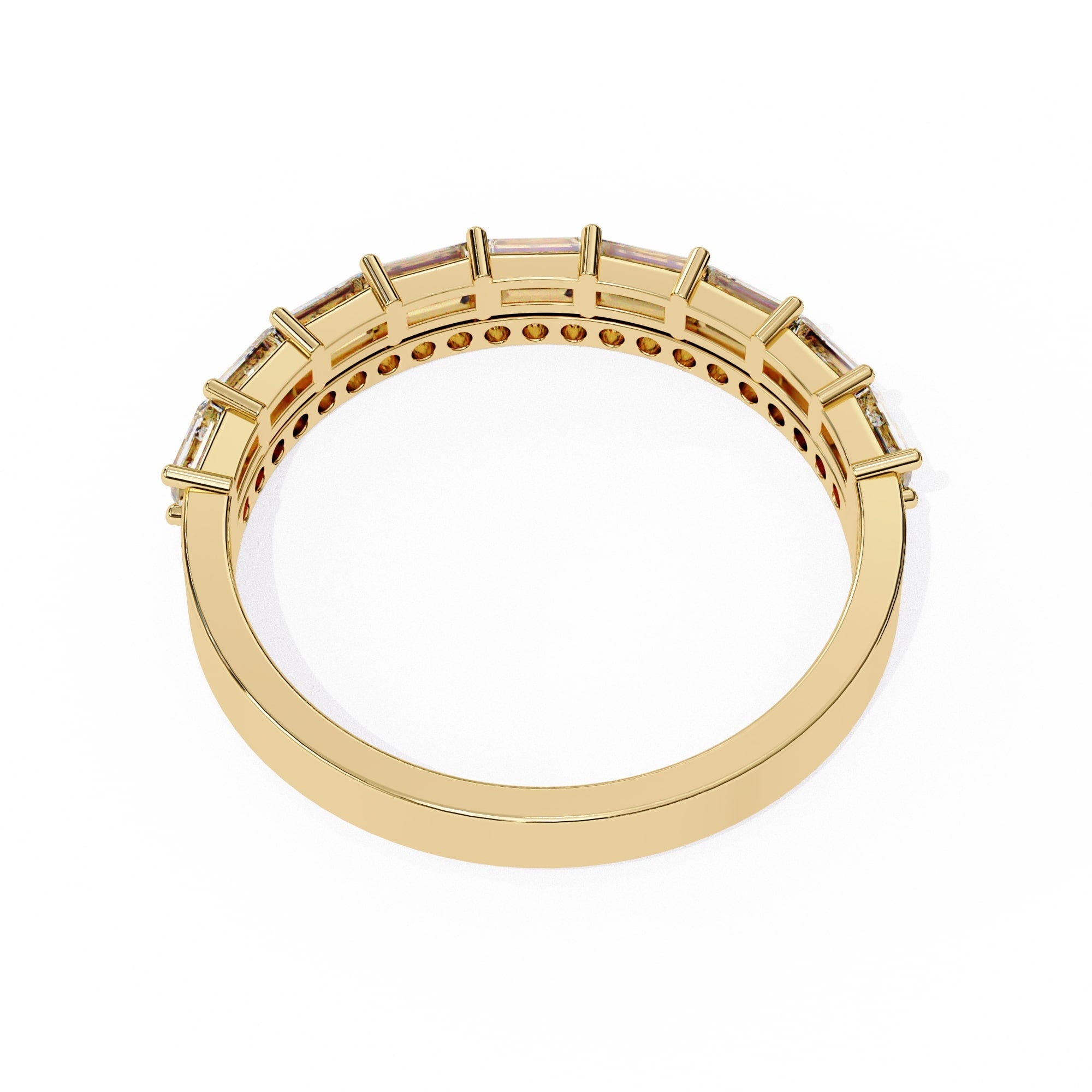 Elegant Diamond Side Stone Brilliance Ring