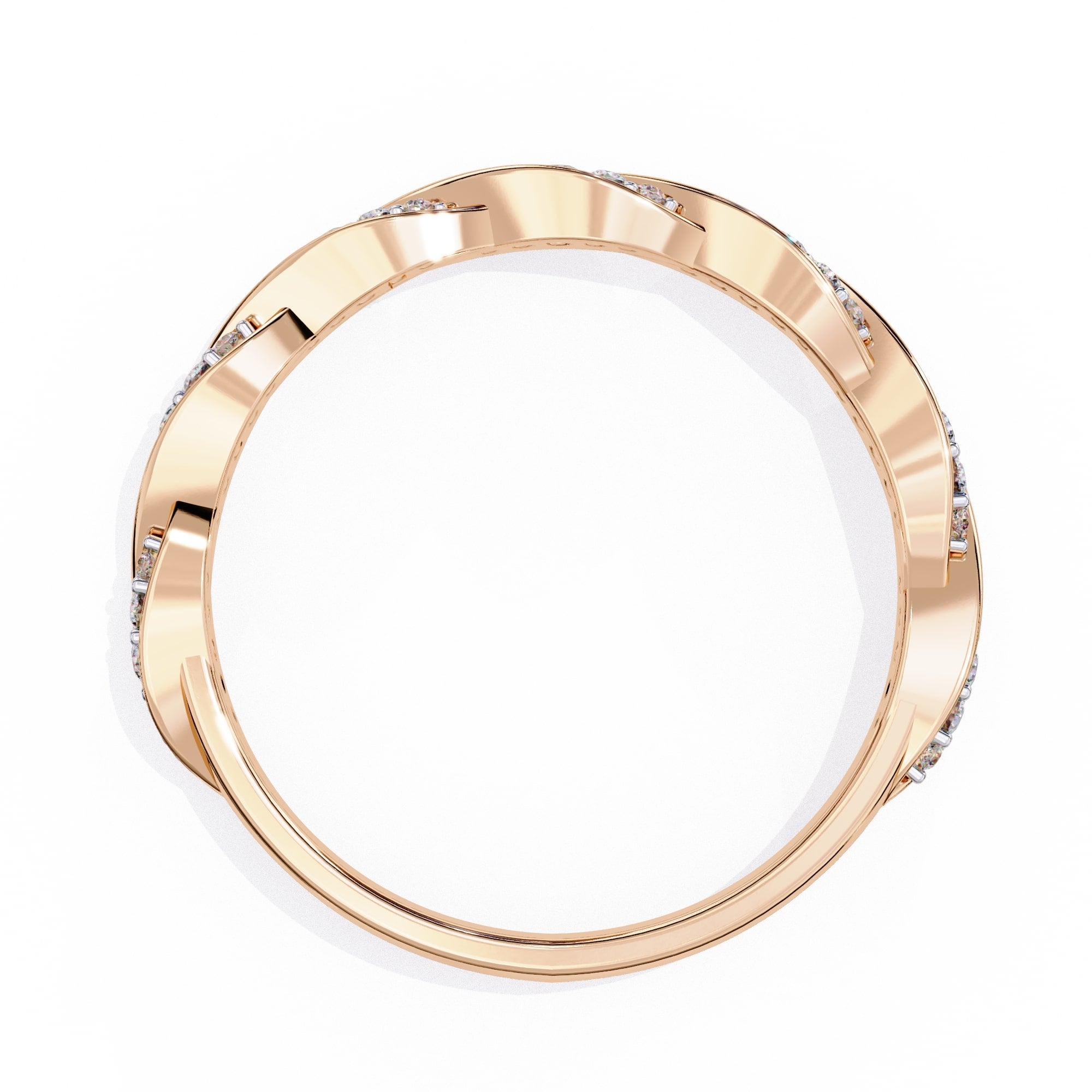Elegant Diamond Side Stone Brilliance Ring