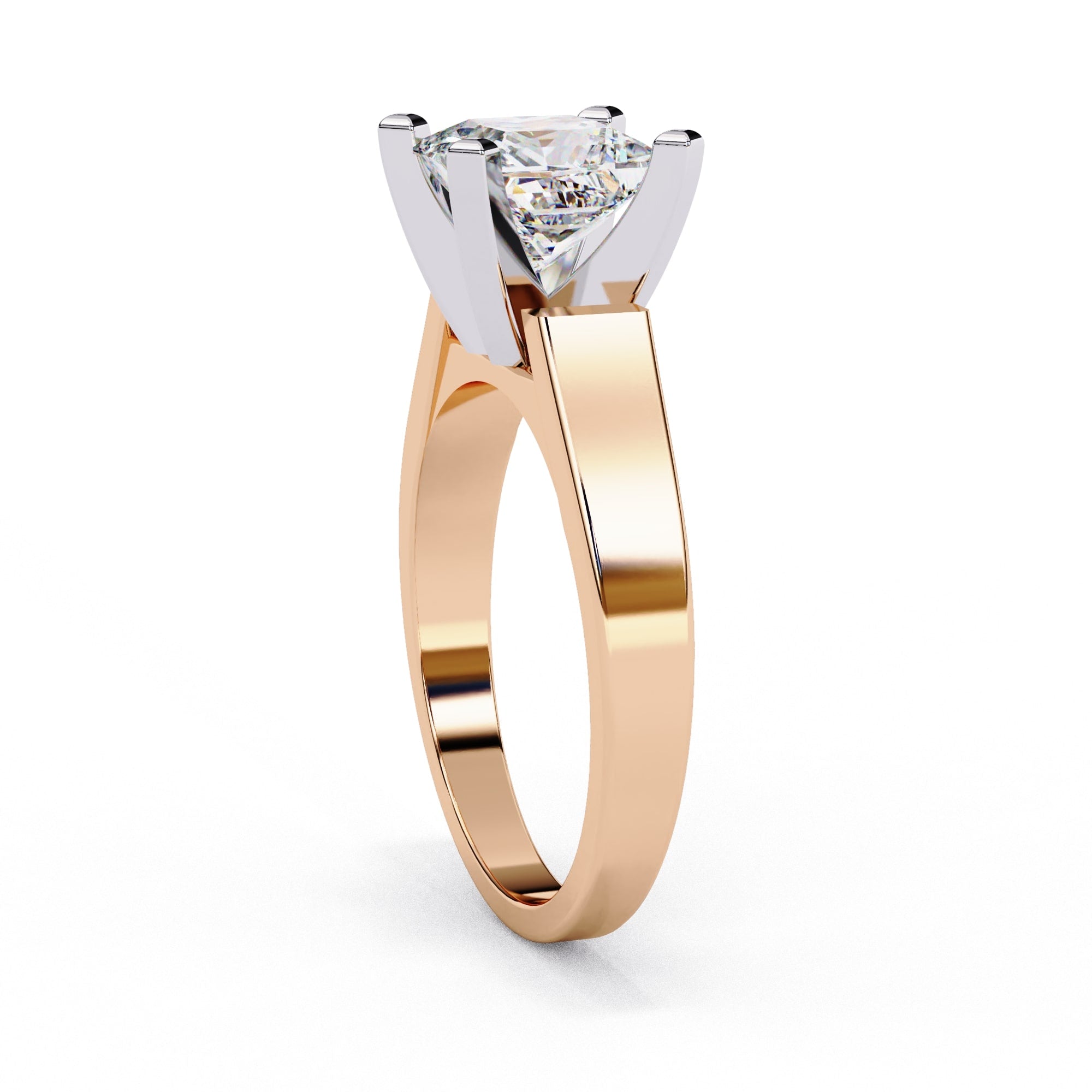 Elegant Central Stone Solitaire Ring