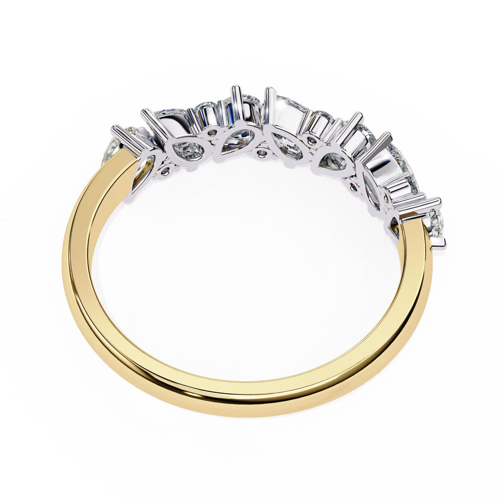 Elegant Diamond Side Stone Brilliance Ring