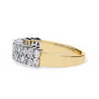Radiant Diamond Side Stone Eternity Ring