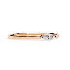 Radiant Solitaire Central Stone Ring
