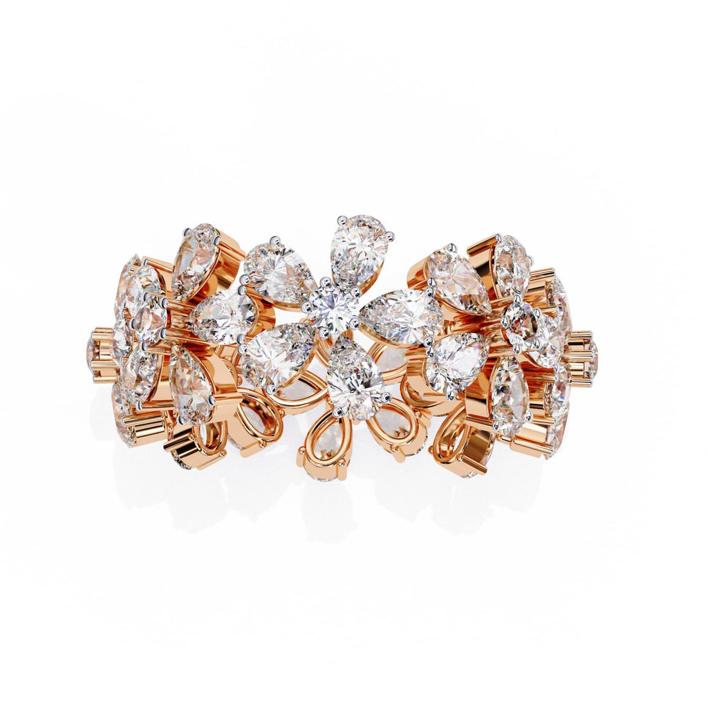 Elegant Diamond Side Stone Brilliance Ring