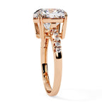 Elegant Diamond Side Stone Brilliance Ring