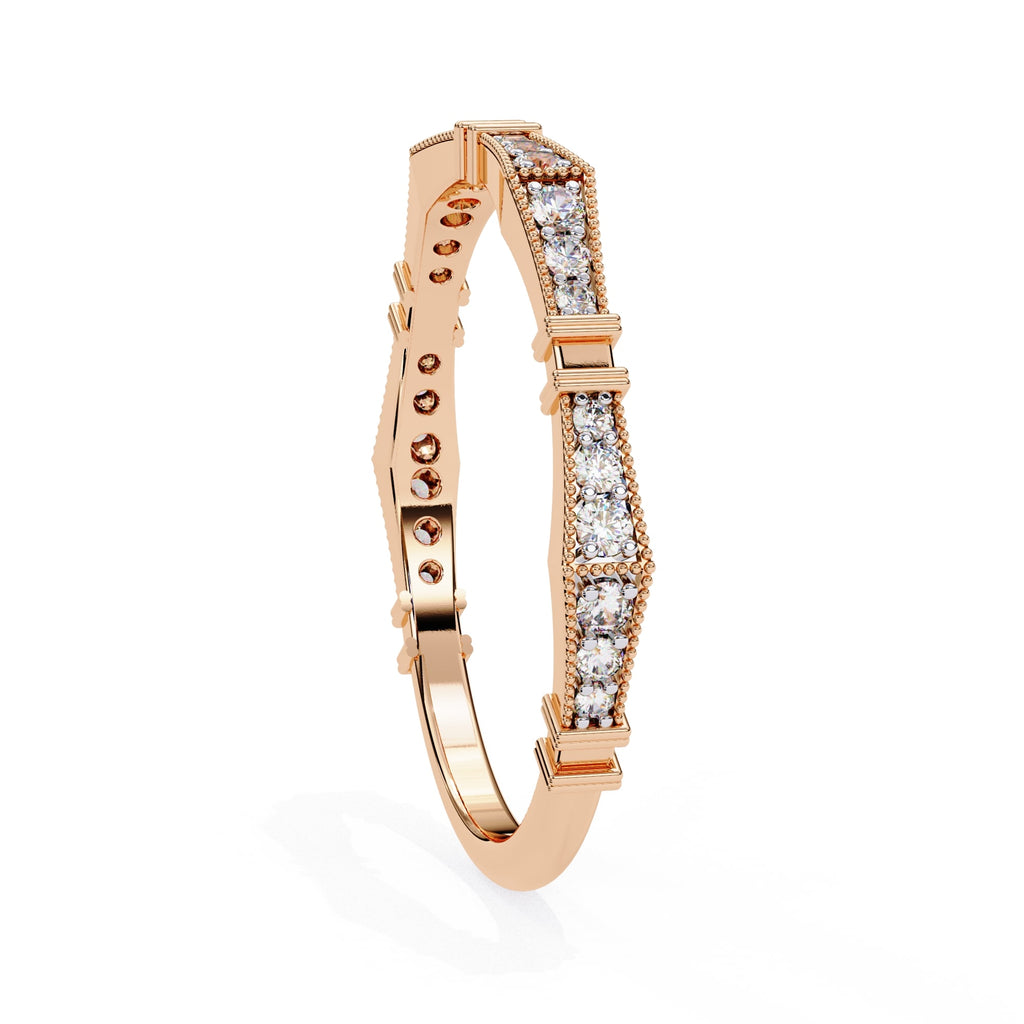 Elegant Diamond Side Stone Brilliance Ring