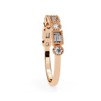 Elegant Diamond Side Stone Brilliance Ring