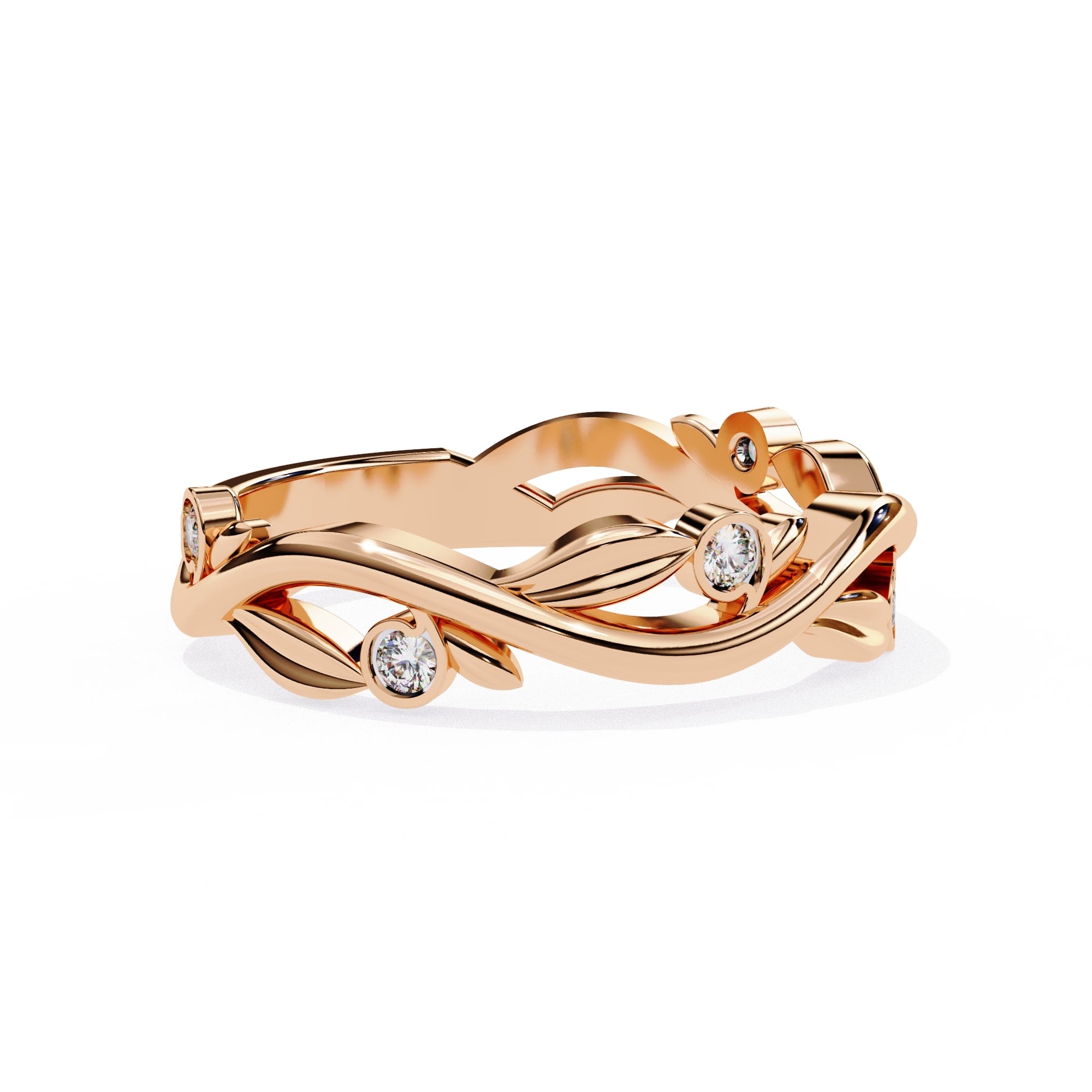 Elegant Diamond Side Stone Brilliance Ring