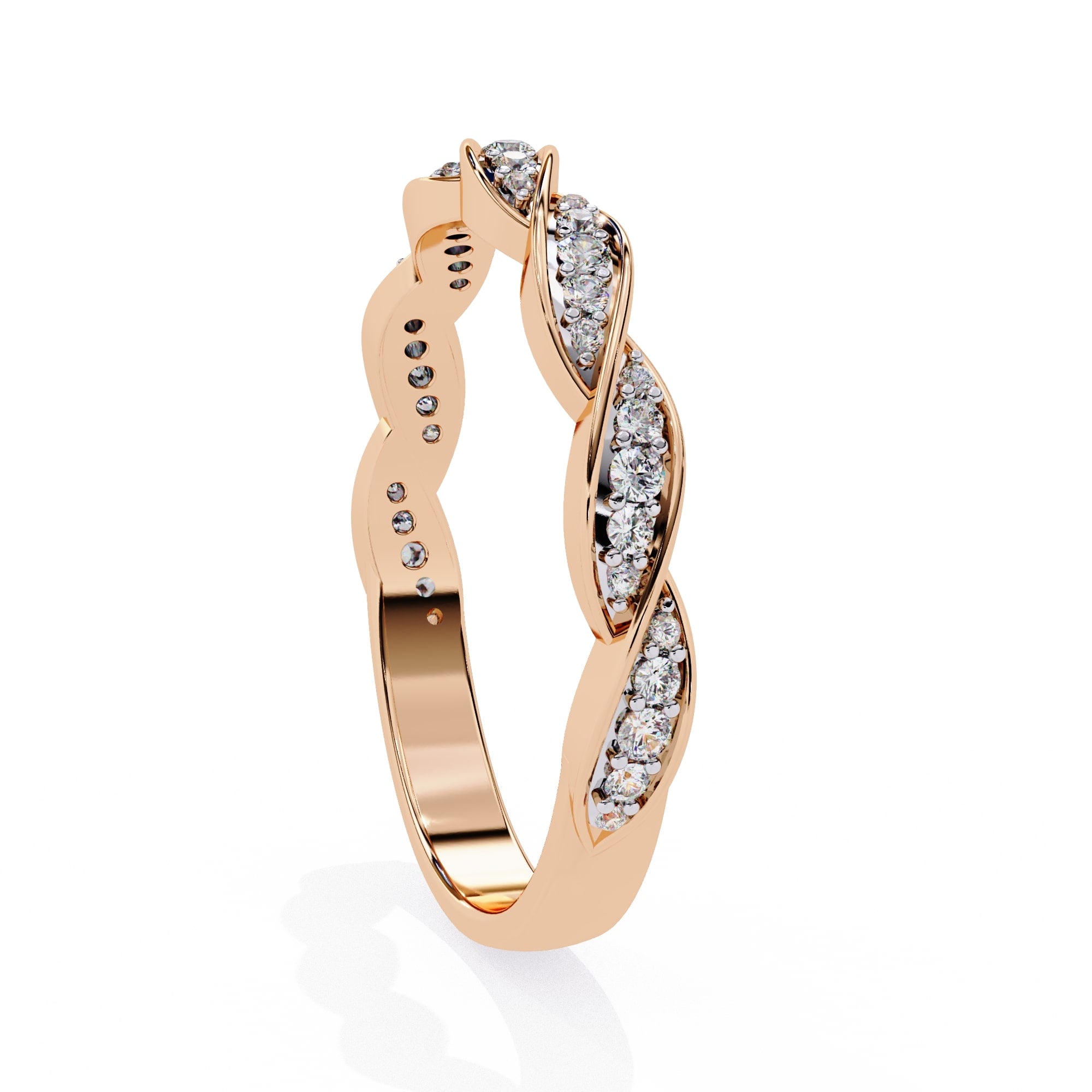 Elegant Diamond Side Stone Brilliance Ring