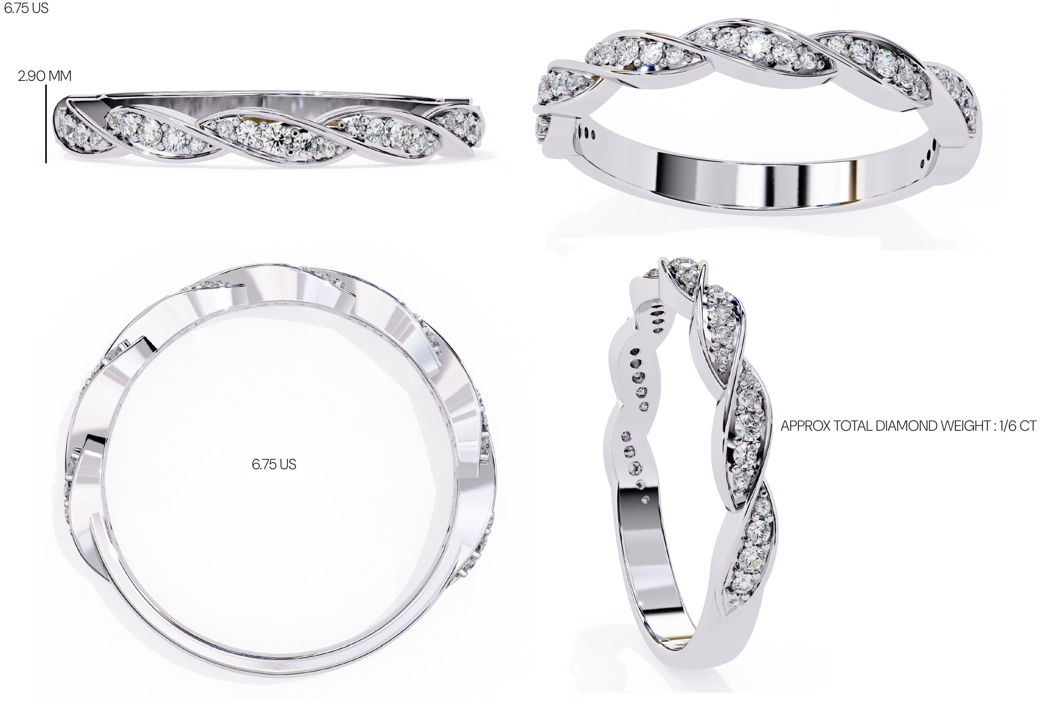 Elegant Diamond Side Stone Brilliance Ring