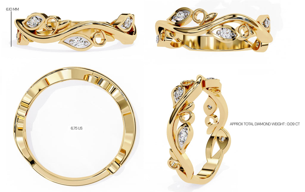 Elegant Diamond Side Stone Brilliance Ring