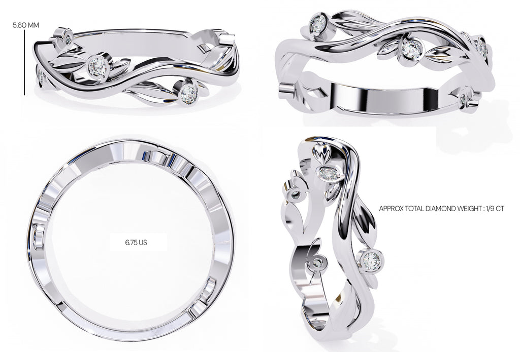 Elegant Diamond Side Stone Brilliance Ring