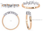 Elegant Diamond Side Stone Brilliance Ring