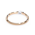 Radiant Solitaire Central Stone Ring