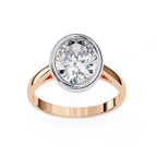 Elegant Solitaire Central Stone Ring