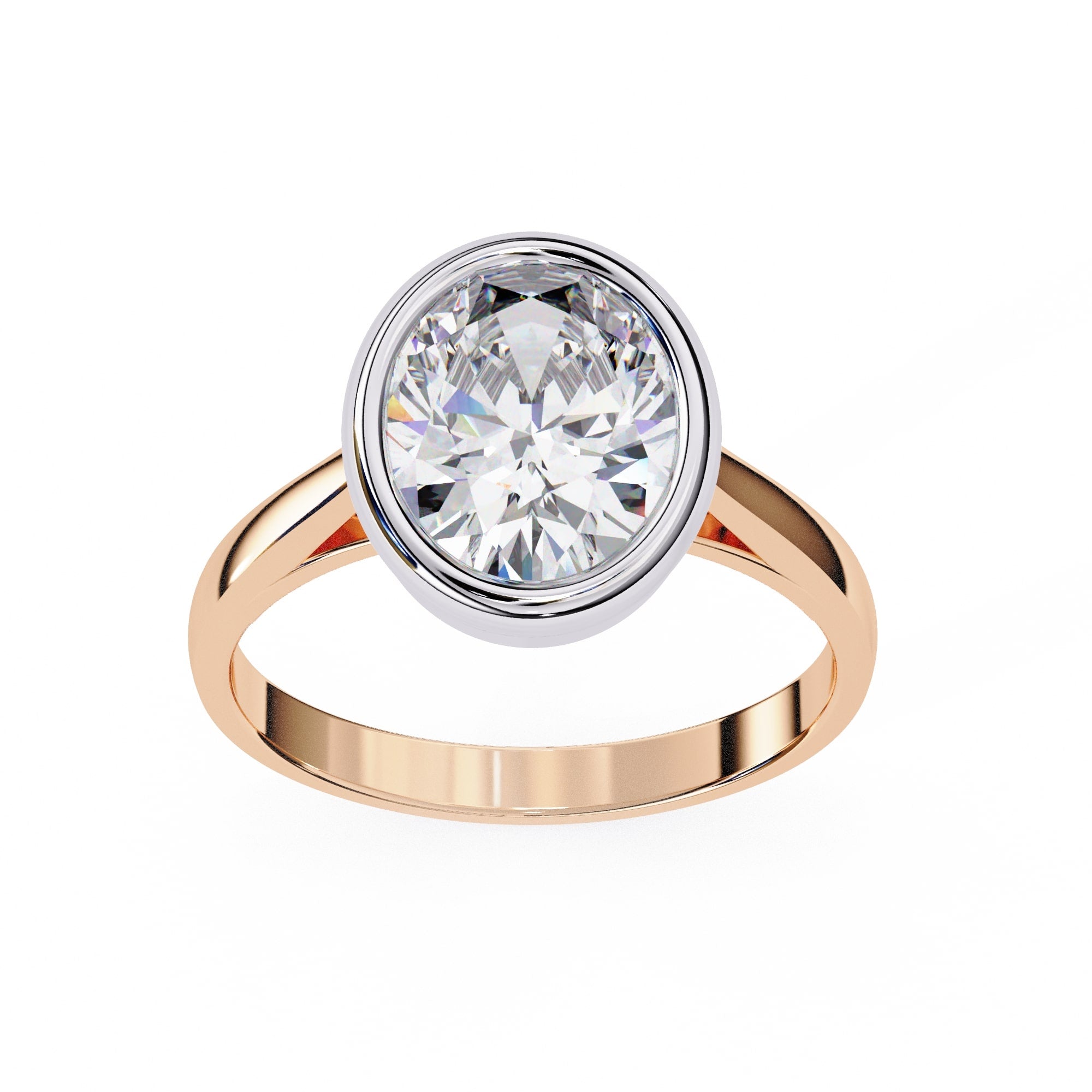 Elegant Solitaire Central Stone Ring