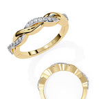 Elegant Diamond Side Stone Brilliance Ring