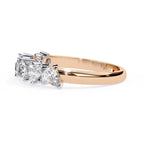Elegant Diamond Side Stone Brilliance Ring