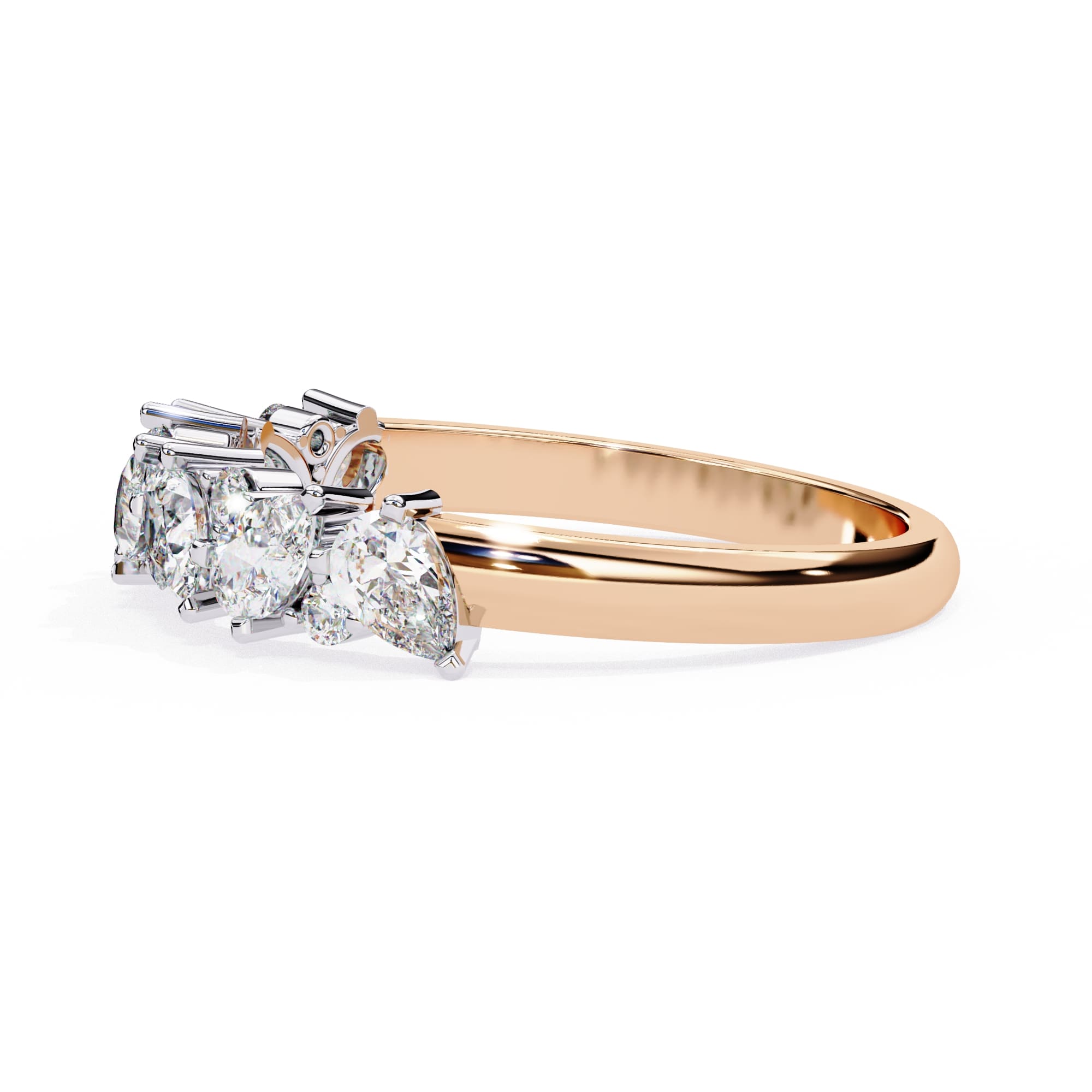 Elegant Diamond Side Stone Brilliance Ring