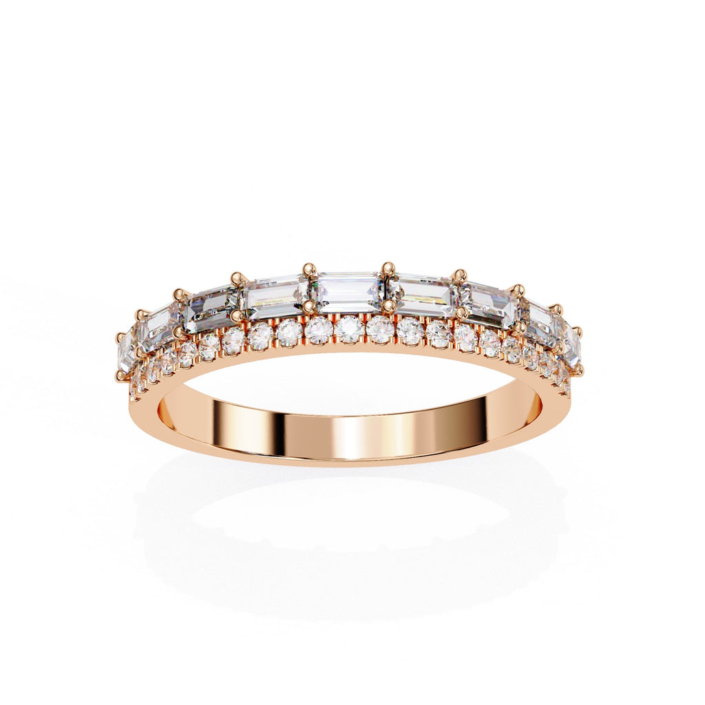 Elegant Diamond Side Stone Brilliance Ring