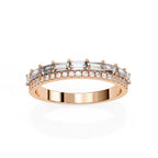Elegant Diamond Side Stone Brilliance Ring