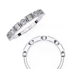 Elegant Diamond Side Stone Brilliance Ring