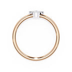 Radiant Solitaire Central Stone Ring
