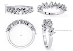 Sparkling Side Stone Diamond Eternity Ring