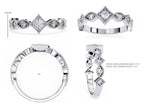 Elegant Diamond Side Stone Brilliance Ring