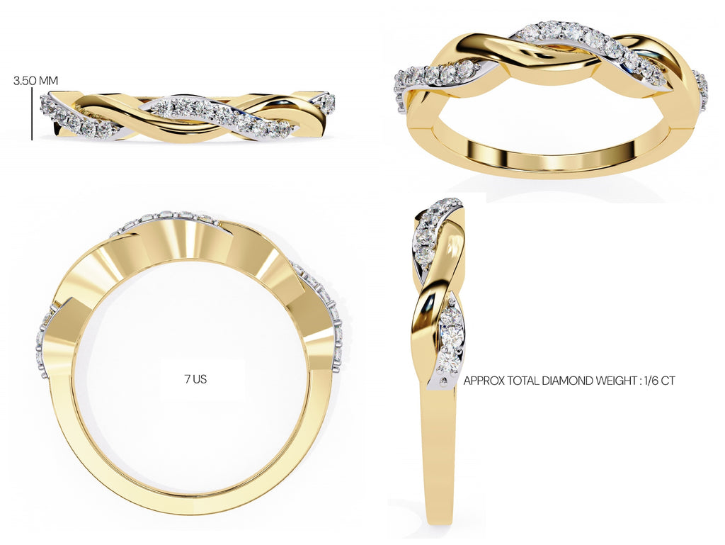 Elegant Diamond Side Stone Brilliance Ring