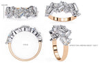 Radiant Brilliance Side Stone Diamond Ring