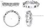 Elegant Diamond Side Stone Brilliance Ring