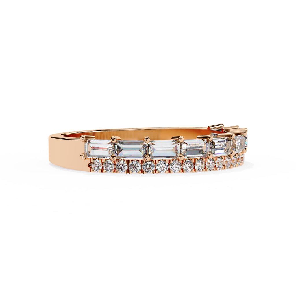 Elegant Diamond Side Stone Brilliance Ring