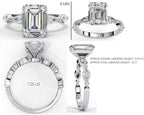 Elegant Central Stone Diamond Ring with Brilliant Side Accents
