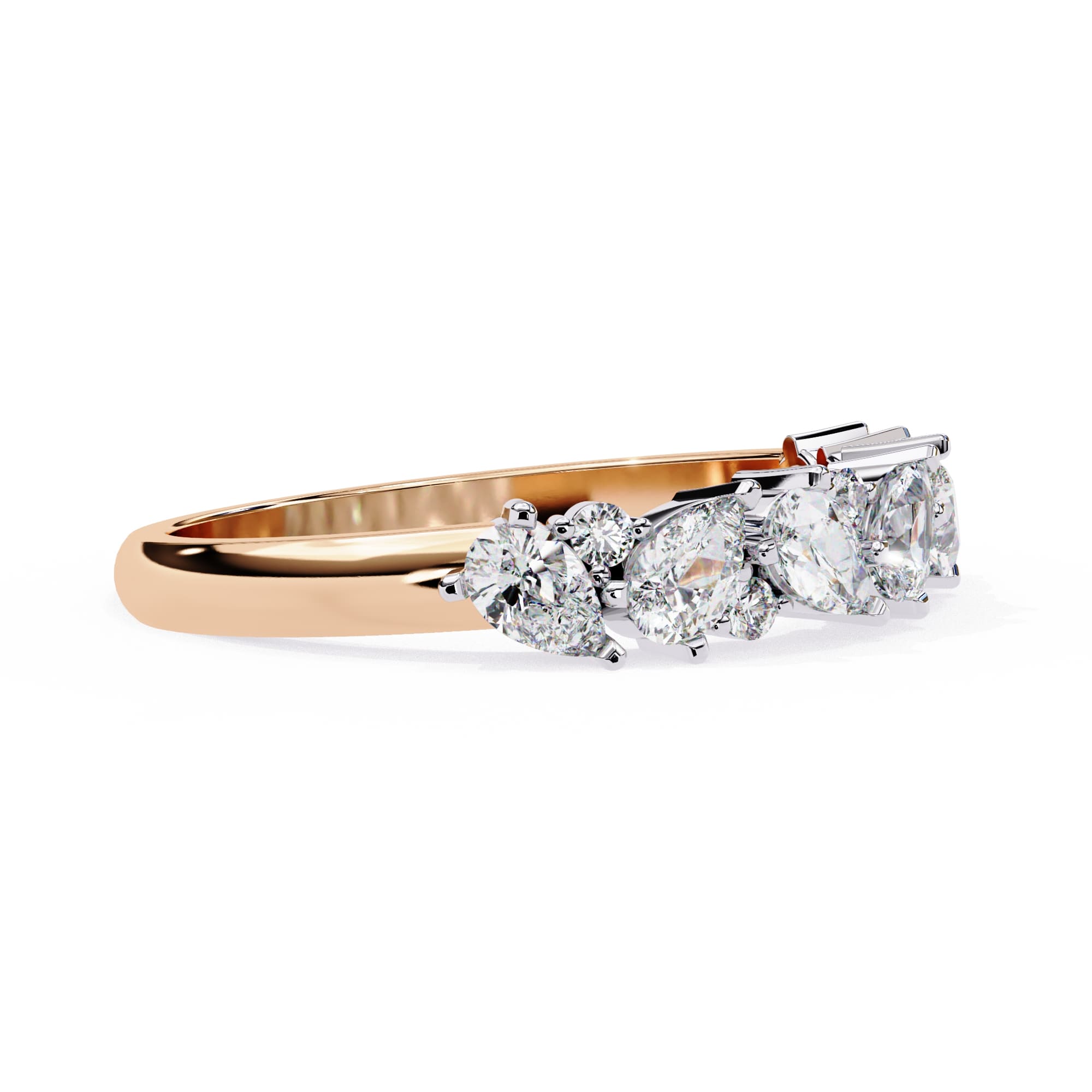 Elegant Diamond Side Stone Brilliance Ring