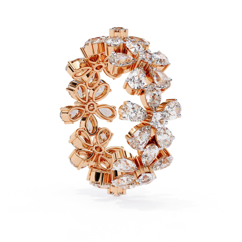 Elegant Diamond Side Stone Brilliance Ring