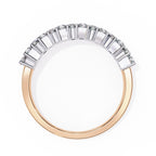 Radiant Diamond Side Stone Eternity Ring