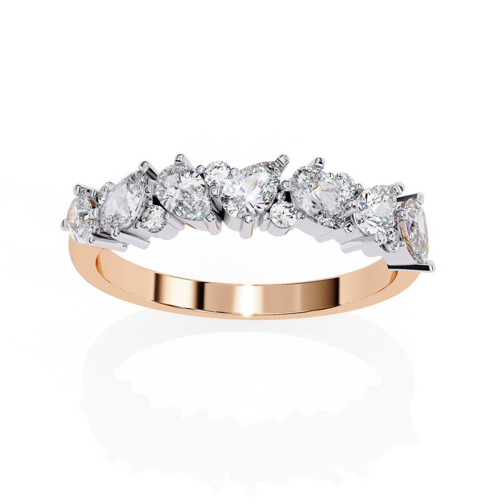 Elegant Diamond Side Stone Brilliance Ring