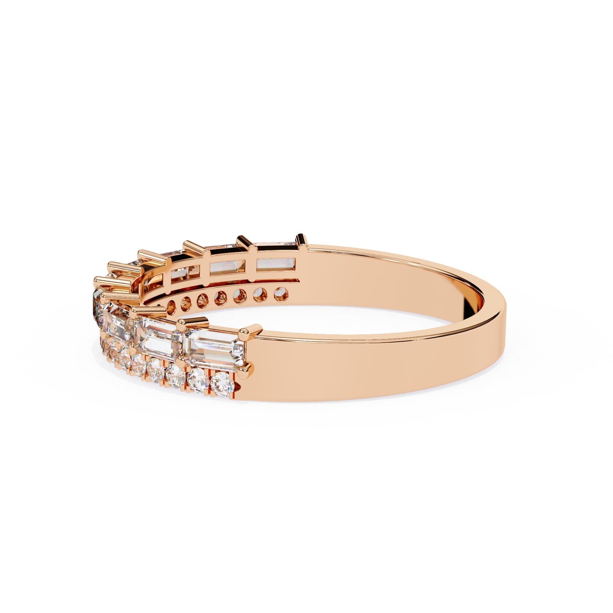 Elegant Diamond Side Stone Brilliance Ring