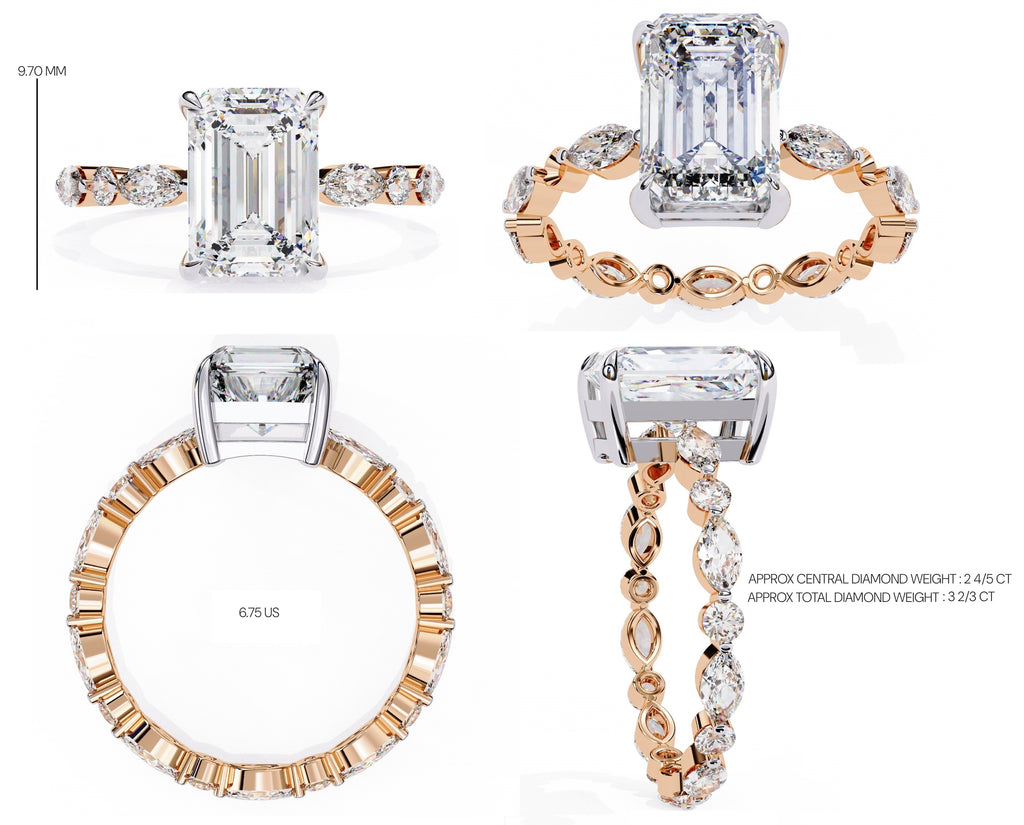Timeless Radiance Central Stone Diamond Ring