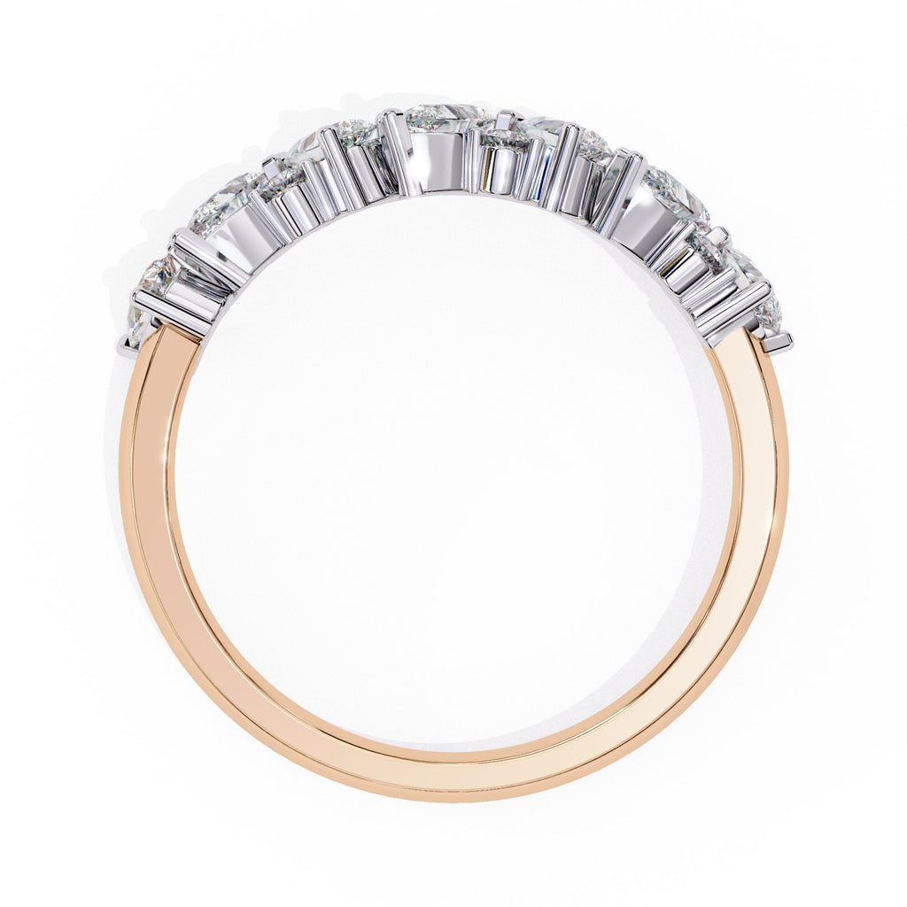 Elegant Diamond Side Stone Brilliance Ring